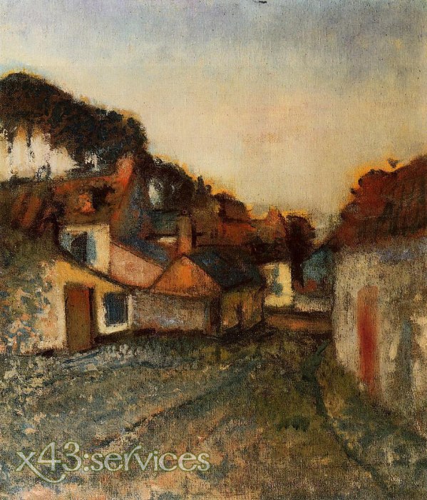 Edgar Degas - Dorfstrasse
